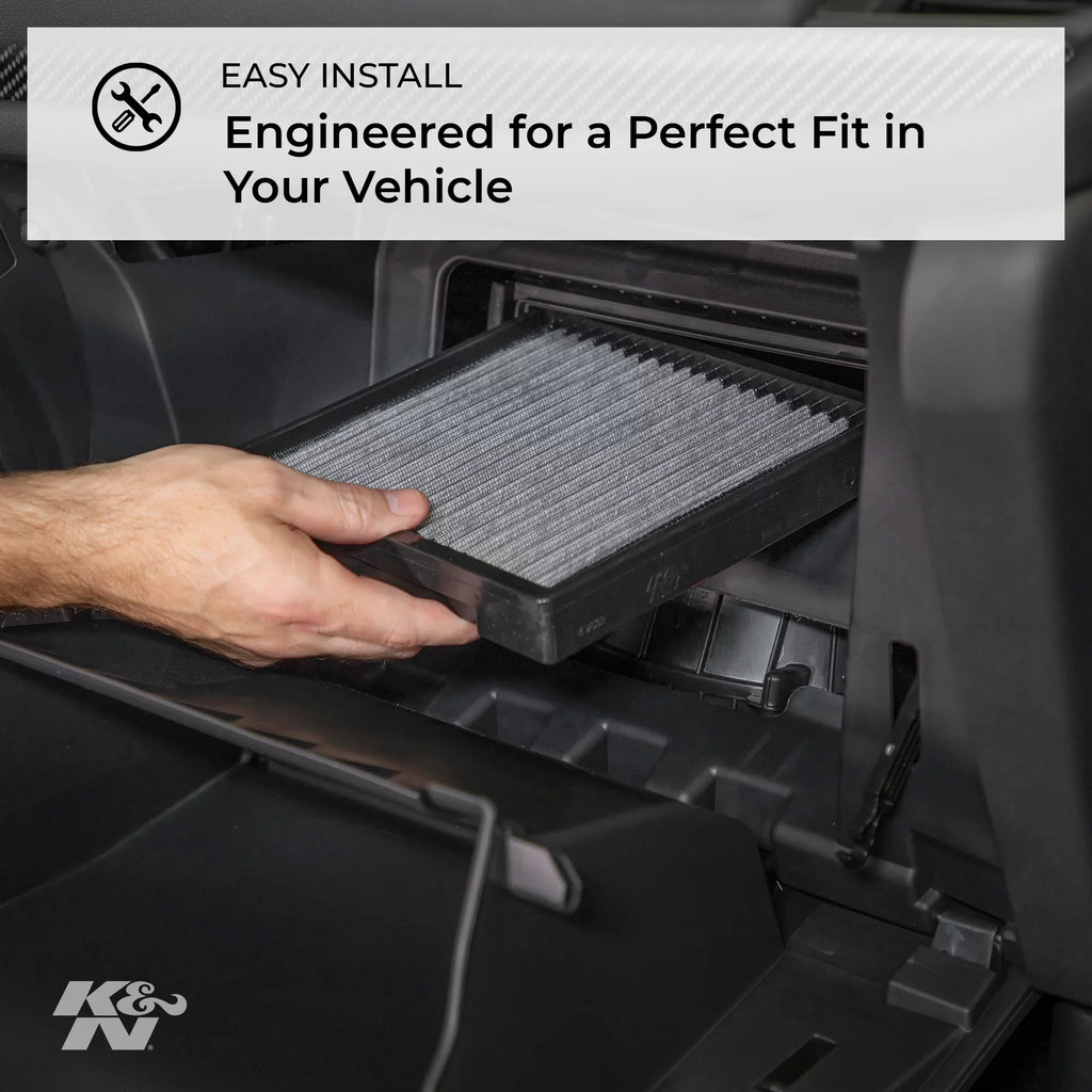 K&N Cabin Air Filter: Washable and Reusable: Designed For Select 2007-2016 Chevy/GMC/Buick/Saturn (Traverse, Acadia, Enclave, Outlook) Vehicle Models, VF1012