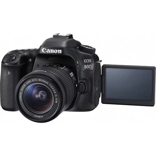 Canon EOS 80D DSLR Camera with 18-55mm Lens + 64GB Expo Basic Kit