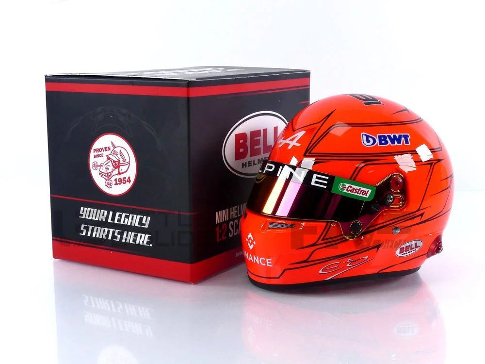 MINI HELMET 1/2 - CASQUE Esteban Ocon - Alpine 2023