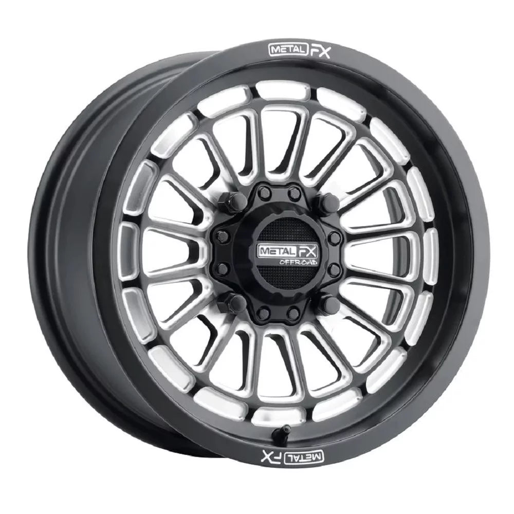 MetalFX Delta CC 15x7/15x10 Wheels Bk 33" SS360/HP Tires Can-Am Maverick X3 / Honda Pioneer 1000 / Talon
