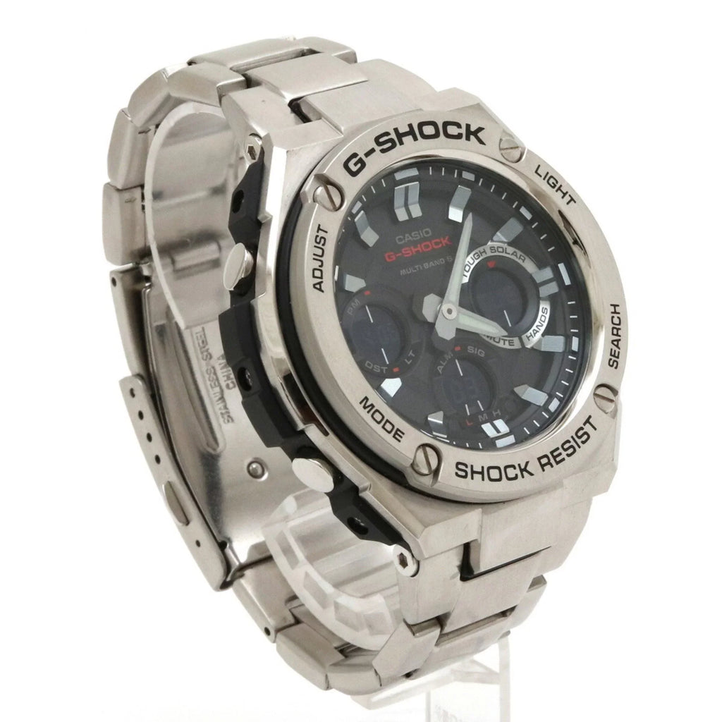 Pre-Owned Watch CASIO Casio G-Shock G-STEEL G steel tough solar multiband 6 SS black men's GST-W110D (Good)