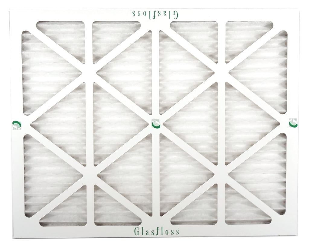 Glasfloss 16x20x1 - MERV 10 -Qty:12 - Furnace Air Filter - Made in USA (Actual Size: 15.5 x 19.5x7/8 inch)