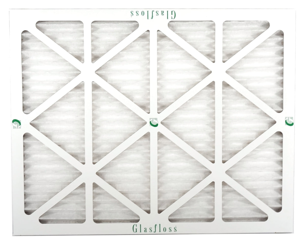 Glasfloss 16x20x1 - MERV 10 -Qty:12 - Furnace Air Filter - Made in USA (Actual Size: 15.5 x 19.5x7/8 inch)