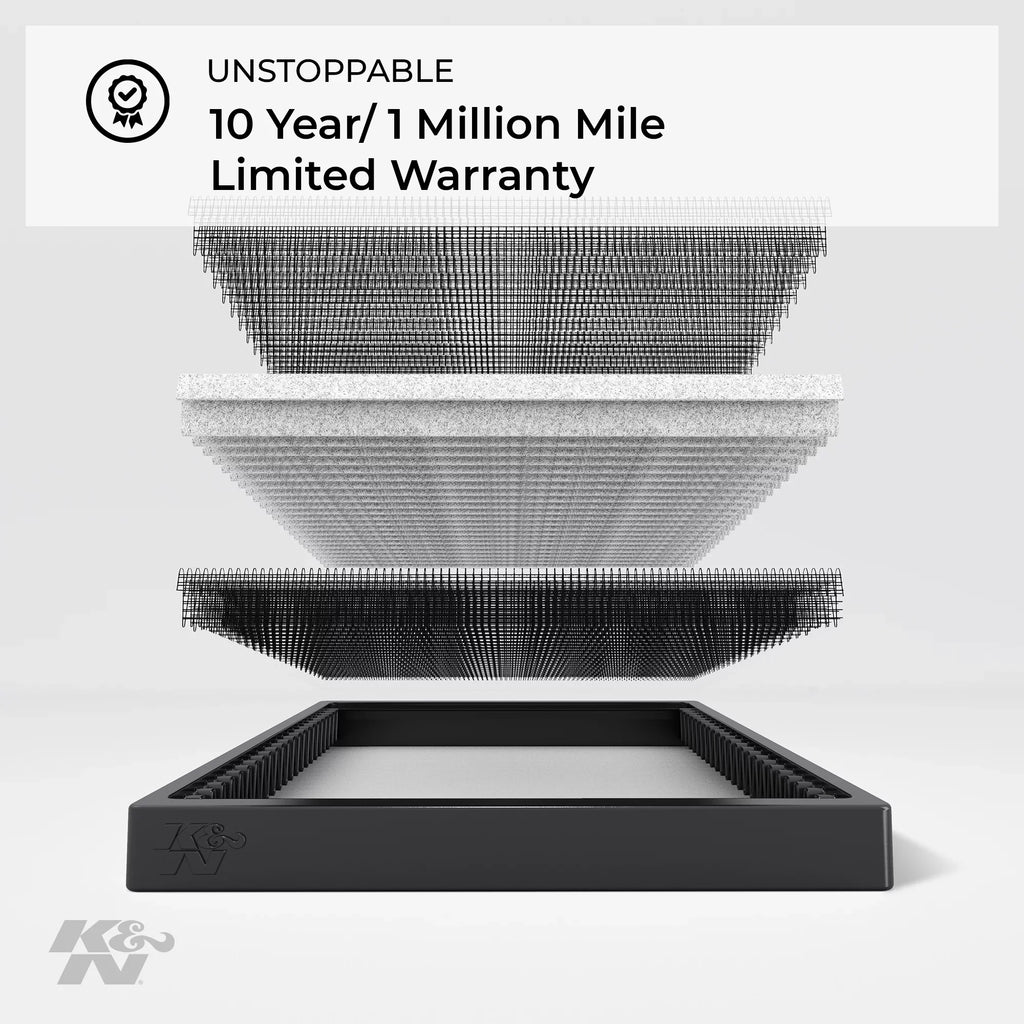 K&N Cabin Air Filter: Washable and Reusable: Designed For Select 2007-2016 Chevy/GMC/Buick/Saturn (Traverse, Acadia, Enclave, Outlook) Vehicle Models, VF1012