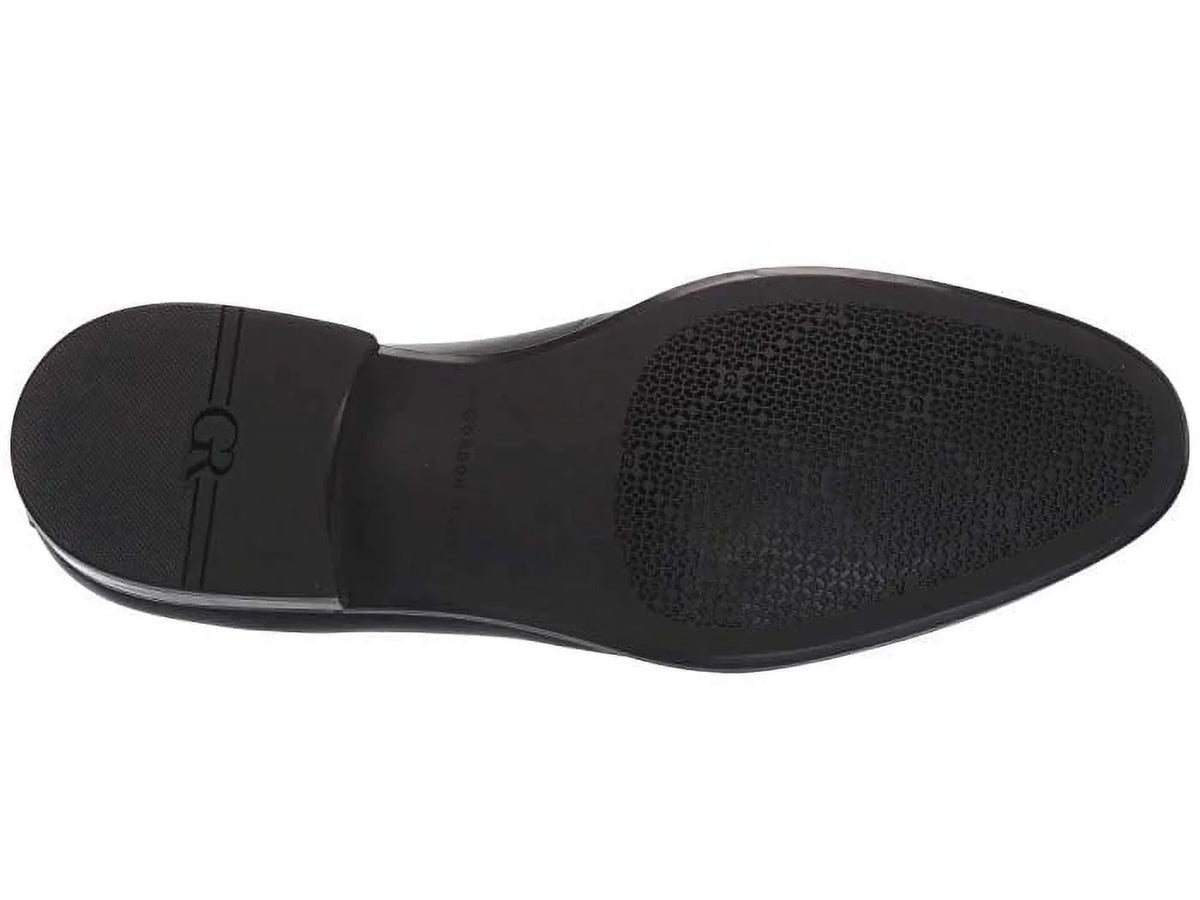 Gordon Rush BLACK Bailey Leather Plain-Toe Oxfords Shoes, US 10