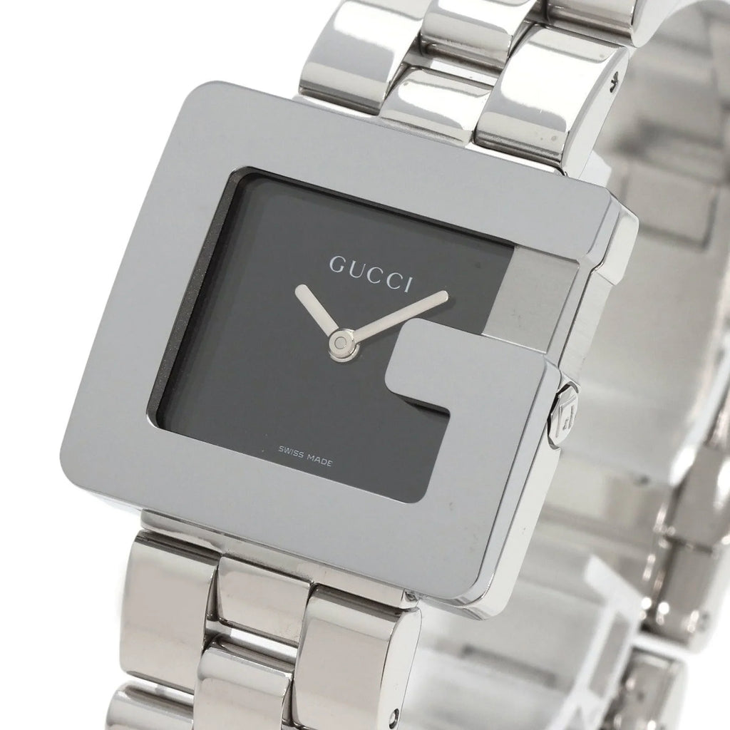 Pre-Owned Gucci 3600J G Square Face Watch Stainless Steel/SS Boys GUCCI (Good)