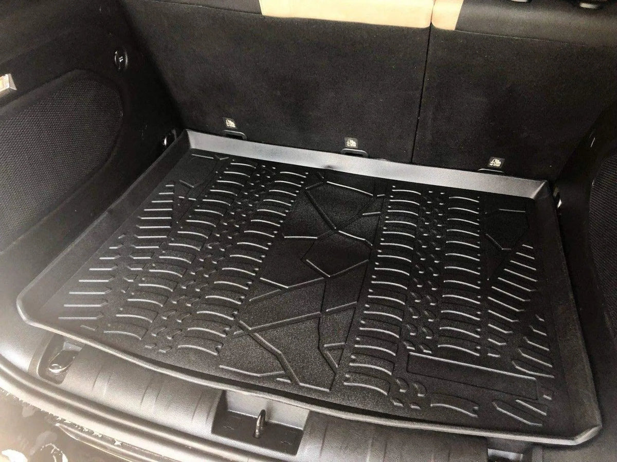 EACCESSORIES EA Cargo Liner – Trunk Mat for Jeep Renegade 2015-2023 – Durable Trunk Mats for Cars with Raised Lip – Non-Slip Car Trunk Mat Rubber – Easy to Install – Laser Pre-Cut Design