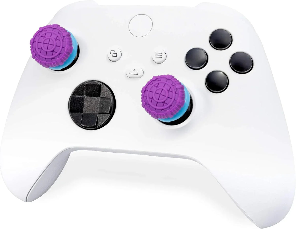 KontrolFreek FPS Freek Battle Royale for Xbox One and Xbox Series X Controller | Performance Thumbsticks | 2 High-Rise Convex (Domed) | Purple