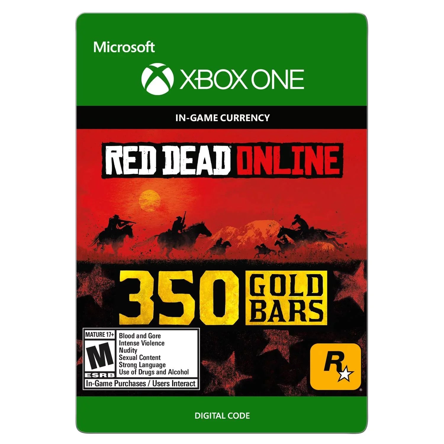 Red Dead Redemption 2 350 GOLD BARS - Xbox One [Digital]
