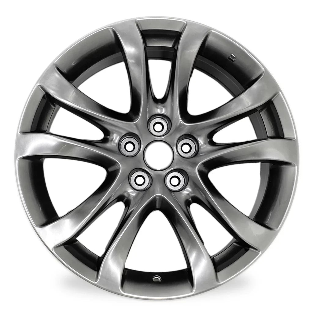 19" 19x7.5" Automotive Rim New Single Wheel for Mazda 6 2014 - 2017 Dark Hyper Silver OEM Grade Replacement