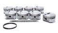 DSS Racing 8741-4030 4.030 in. Minus 6cc Forged Flat Top E Series Piston Set for Small Block Ford