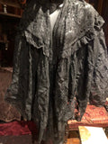 Vintage Victorian Style Antique Lace Black Coloered Summer Scarf Wrap