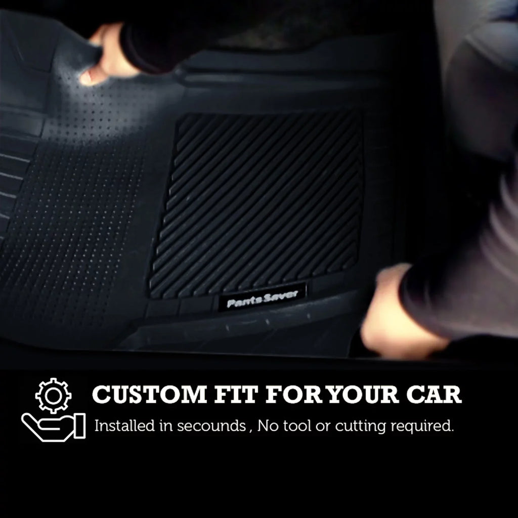 PantsSaver Floor Mats Custom Fit Car Mats for Genesis G70 2018-2023 All Environment Protection (Beige)