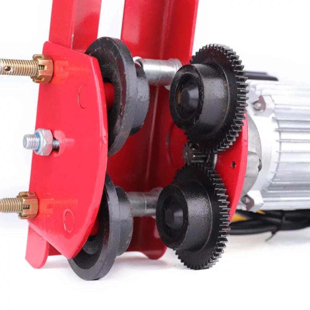 Mkyiongou Electric Hoist Trolley Winch Overhead Crane Lift 1100LBS w/I-Beam Links 110V