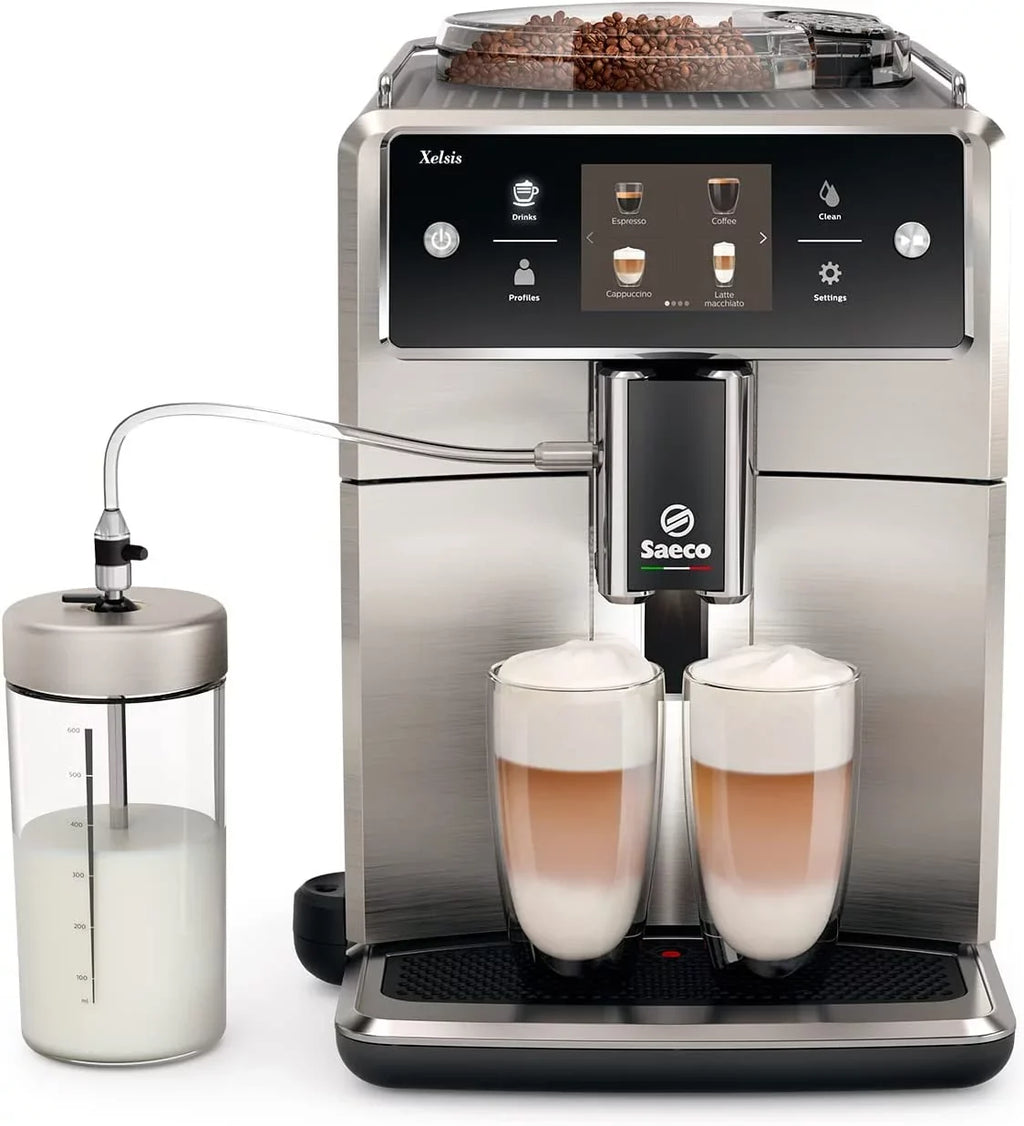 Saeco Xelsis Super Automatic Espresso Machine, Stainless Steel (SM7685/04)