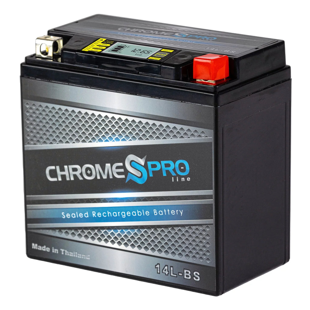 Chrome Pro Battery Ytx14l-bs (14l-bs 12volt, 14ah) iGel AGM Motorcycle Battery for Brp (can-am) 600cc Ryker (ace) Years (2019 - 2020)