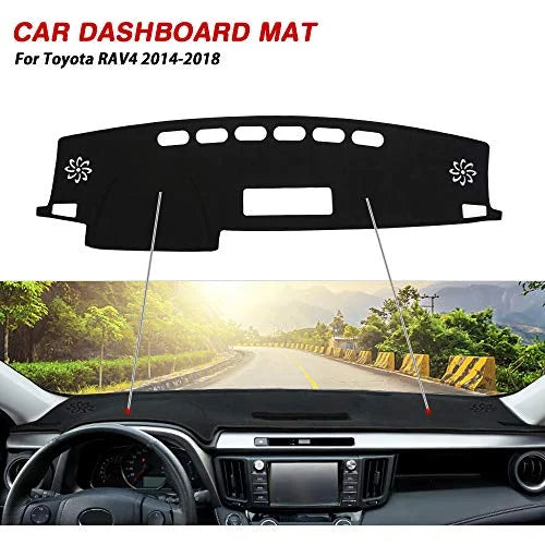 Cartist Suede Dash Mat for Toyota RAV4 2013-2018 Dash Protection Nonslip Dashboard Mat Protector Sunshade No Glare