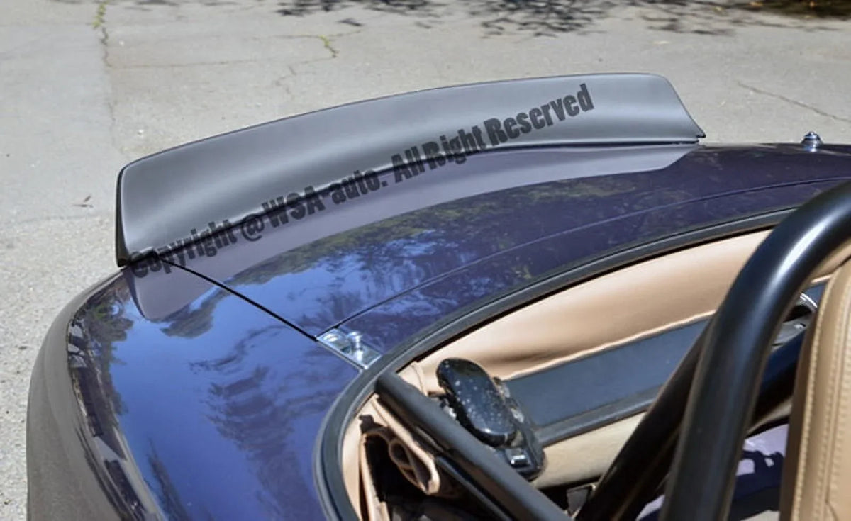 Replacement for 1999-2005 Mazda Miata MX5 NB | EOS Rocket Bunny Style Fiberglass Primer Black Rear Trunk Lid Wing Spoiler