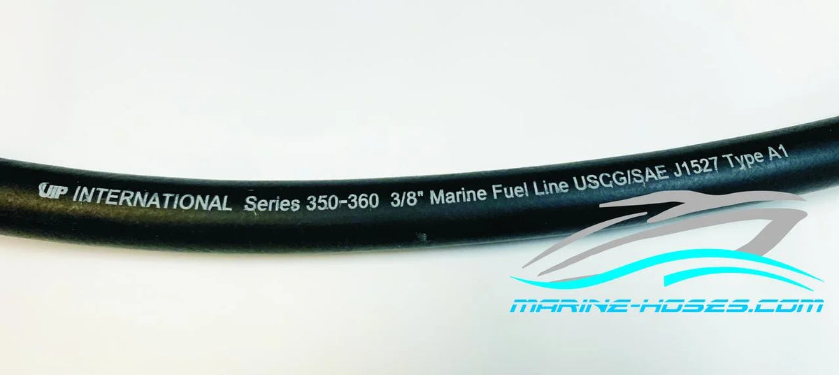 A1 Marine Fuel Hose A1 Boot Fuel Line 3/8" ID USCG Low Permeation Fuel Feed Hose Unaflex UIP New Line 25 feet