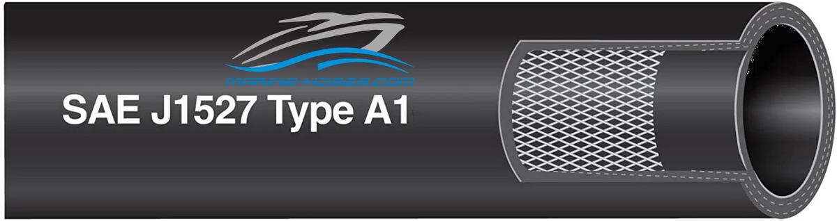 A1 Marine Fuel Hose A1 Boot Fuel Line 3/8" ID USCG Low Permeation Fuel Feed Hose Unaflex UIP New Line 25 feet