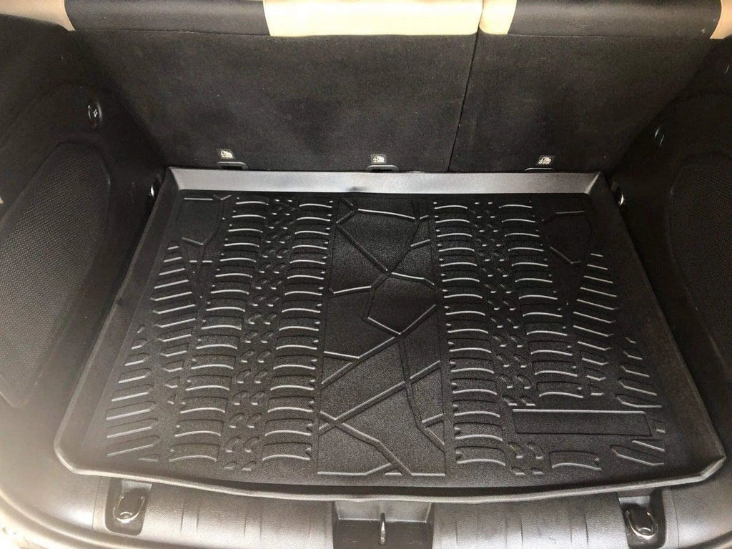 EACCESSORIES EA Cargo Liner – Trunk Mat for Jeep Renegade 2015-2023 – Durable Trunk Mats for Cars with Raised Lip – Non-Slip Car Trunk Mat Rubber – Easy to Install – Laser Pre-Cut Design