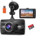 Dash Cam Front with 32G SD Card, 1080P FHD Car Driving Recorder 3'' IPS Screen 170°Wide Angle Dashboard Camera Aluminum Alloy Case, WDR G-Sensor Parking Monitor Loop Recording Motion Detection