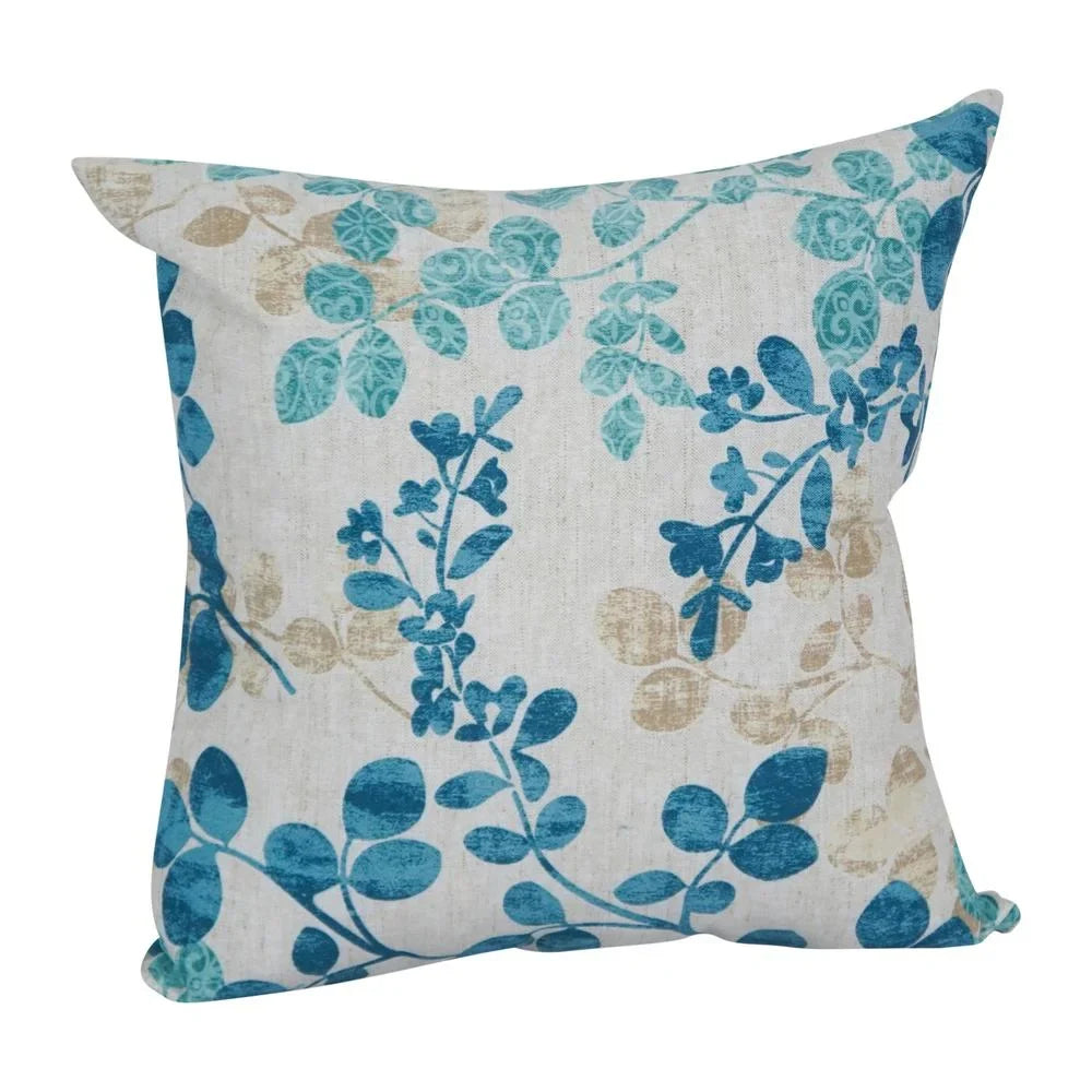 Blazing Needles 17 in. Square Polyester Outdoor Throw Pillows, Ciara Breeze - Set of 4