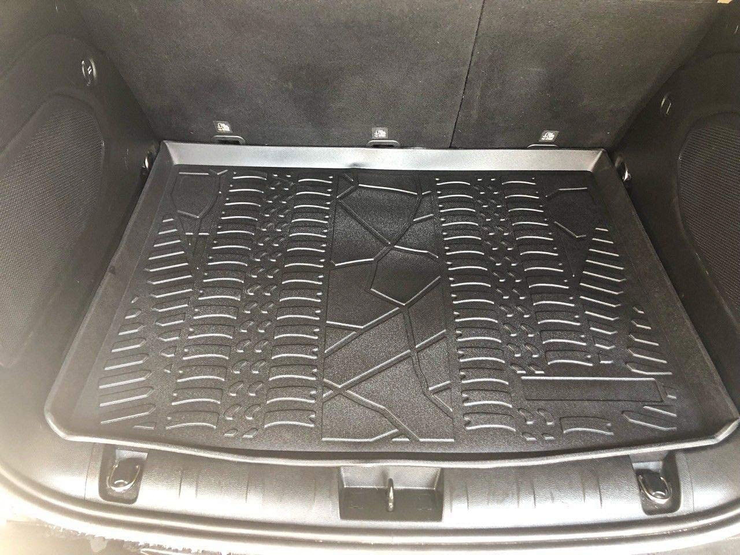 EACCESSORIES EA Cargo Liner – Trunk Mat for Jeep Renegade 2015-2023 – Durable Trunk Mats for Cars with Raised Lip – Non-Slip Car Trunk Mat Rubber – Easy to Install – Laser Pre-Cut Design