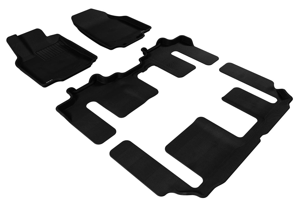 3D MAXpider KAGU Floor Mat (BLACK) Matching with MAZDA CX-9 2007-2015 - Full Set
