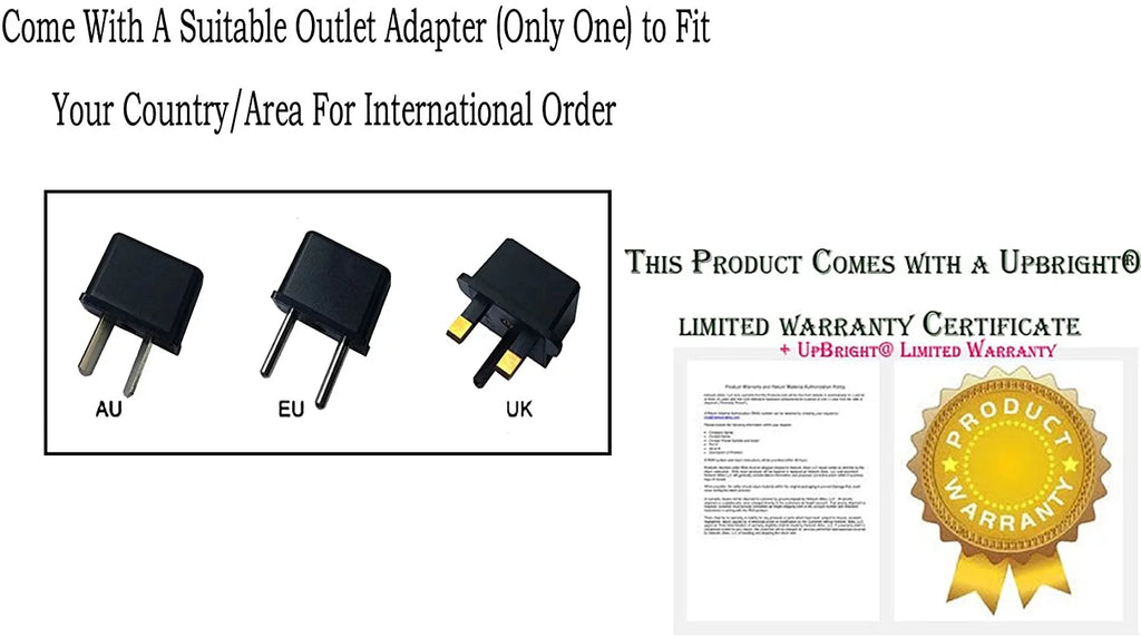 UPBRIGHT NEW Global AC / DC Adapter For Dell Vostro 14 3000 3458 14-3458 VOS3458-3625 VOS3458-4250 VOS3458-3750 14" LED Laptop Notebook PC Power Supply Cord Charger