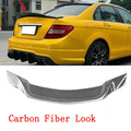 NINTE S for 08-14 Mercedes Benz W204 C250 C300 C63 Rear Trunk Spoiler Wing Carbon Fiber Style