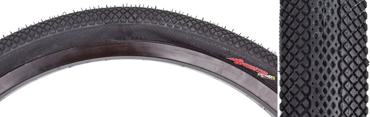 Vee Tire Co. Speedster BMX Tire: 20" x 1.50" Folding Bead Black