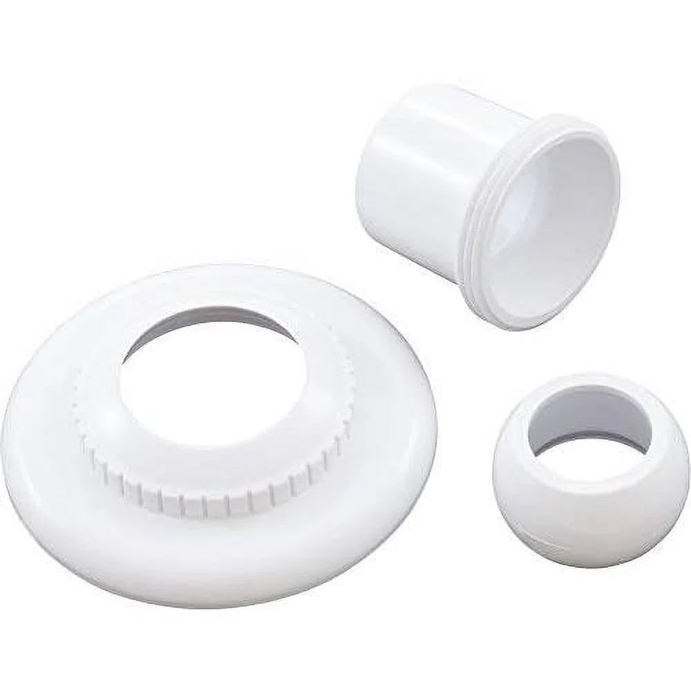 SP1422E White 1-Inch Opening Large Hydrostream Extended Directional Flow Inlet Fitting With 1-1/2-Inch SLIP Thread