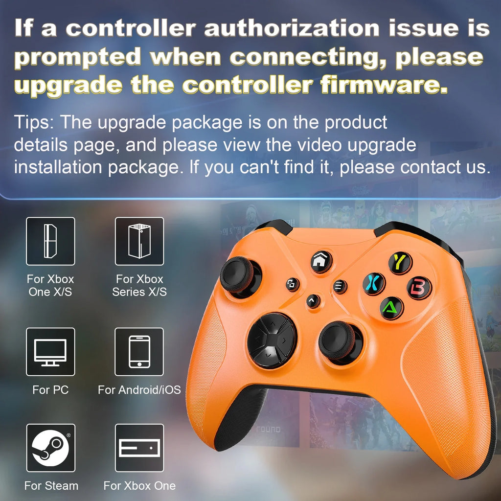 Bonacell Wireless Controller for Xbox One, (Watch Video to Update XBOX)Game Controller Suitable with Xbox One/Xbox One X/S, Xbox Series S/X Gamepad Support Turbo/3.5mm Headphone Jack/Macro Functions