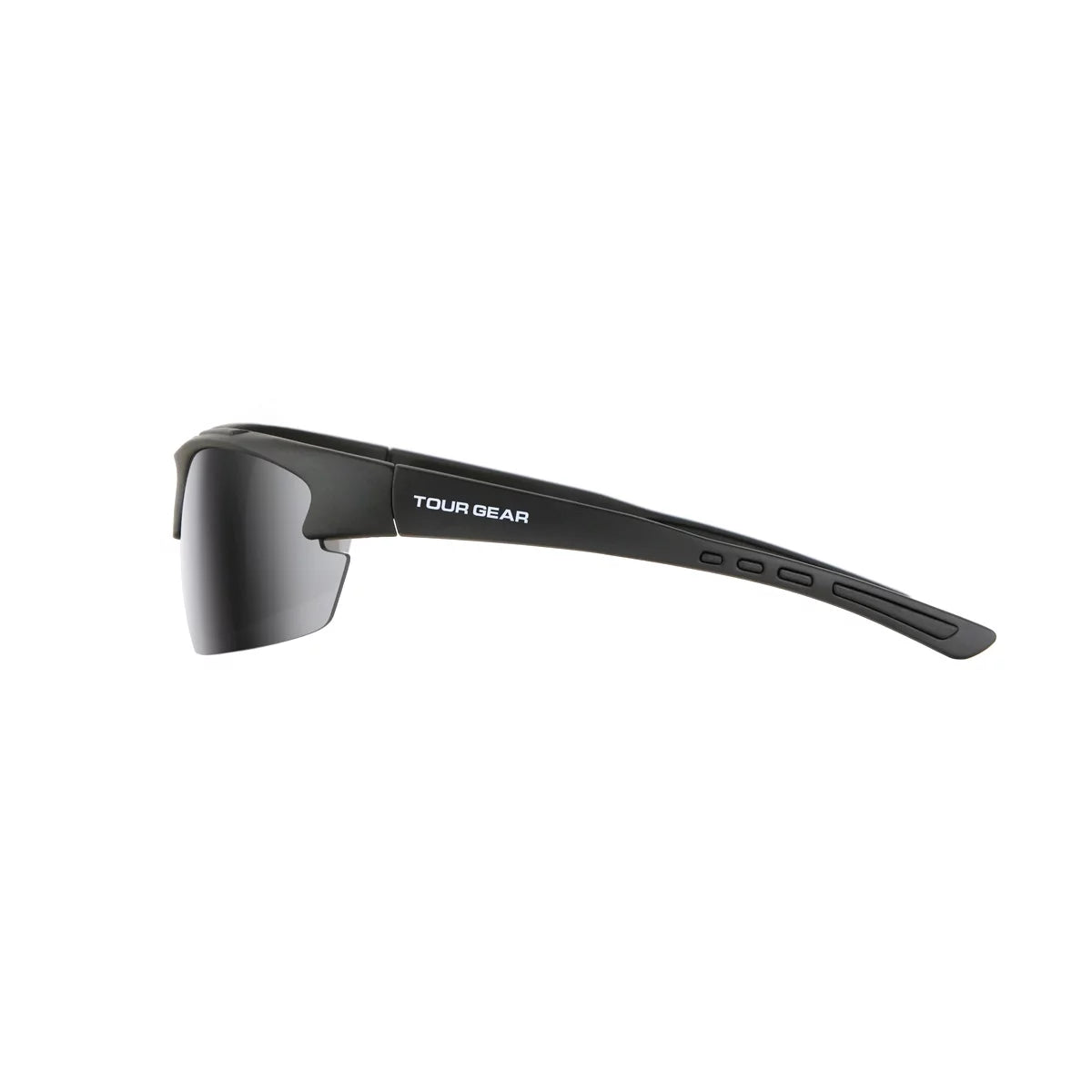 Tour Gear Men's Semi-Rimless Sports Sunglasses - Matte Black for Men Women Cycling Running Driving Fishing Golf Baseball Glasses