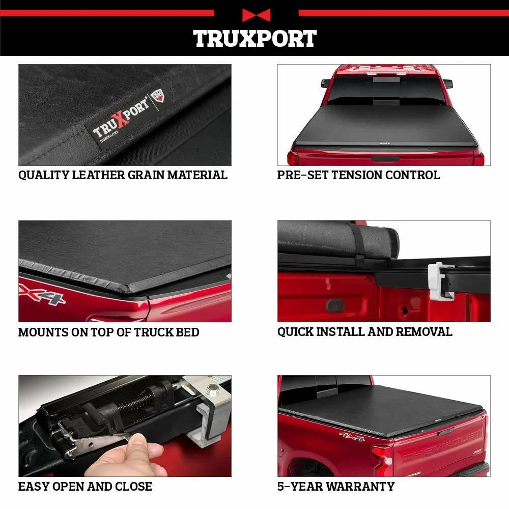 Truxedo Truxport Soft Roll Up Truck Bed Tonneau Protection | 294701 | Fitting with 2022 Ford Maverick 4' 6" Bed (54.4")