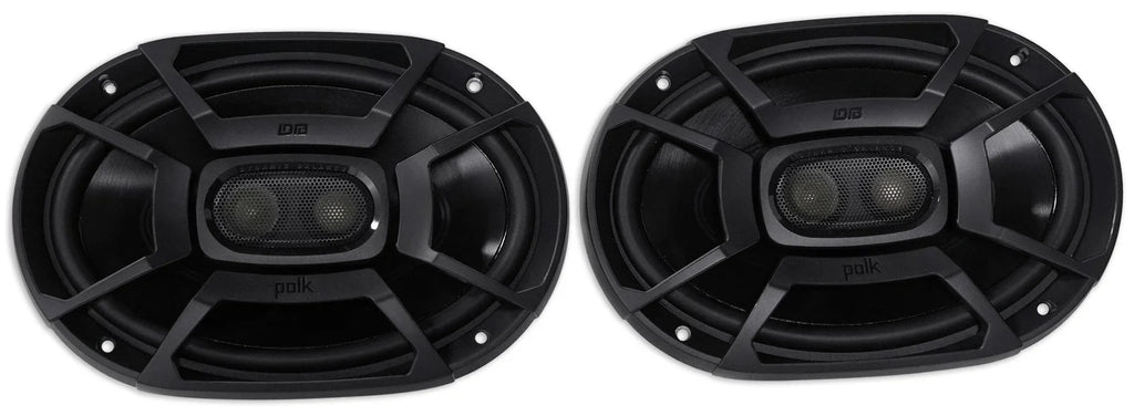 2) Polk Audio DB692 6X9" 450w Car Ship Speakers+Headphones