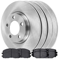 AutoShack Front and Rear Brake Rotors and Ceramic Pads Kit Replacement for 2012-2020 Dodge Grand Caravan Journey 2012-2016 Chrysler Town & Country 2013-2015 Ram C/V 2012 VW Routan 2.4L 3.6L V6 AWD FWD