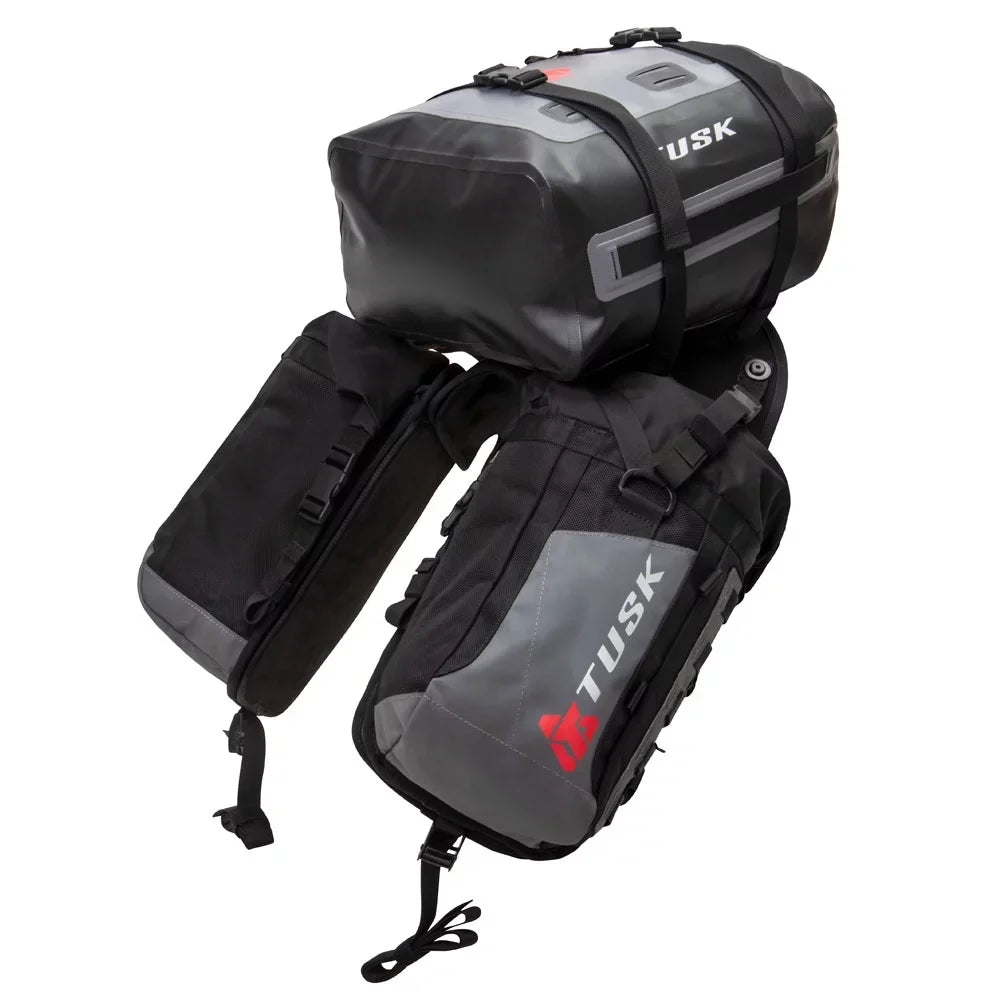 Tusk Excursion Rackless Luggage System w/ Small Dry Duffel Tail Bag for KTM/Husky 690-701 Heat Shield For GASGAS SM 700 2022