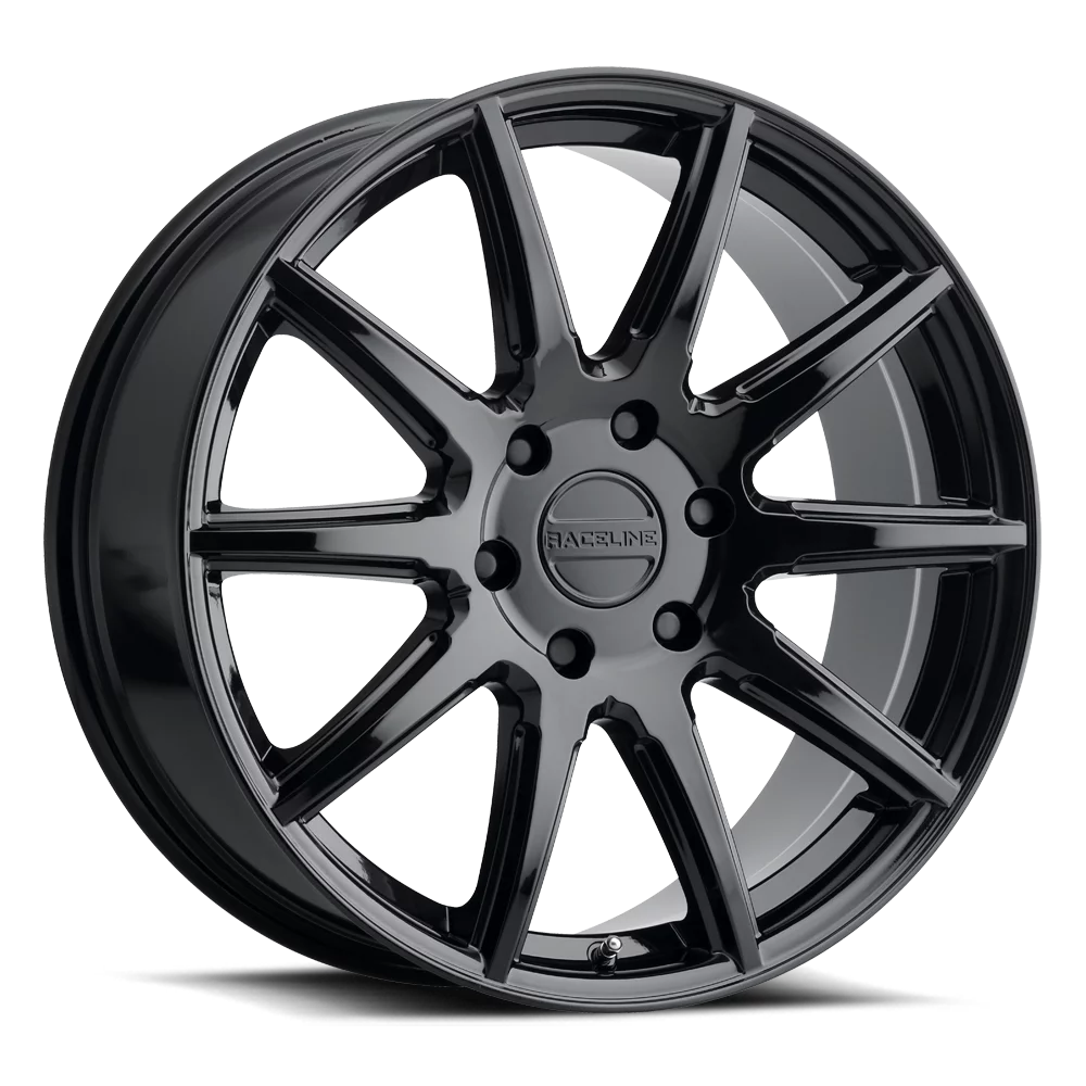 Raceline 159B-SPIKE 18" Cast Aluminum Wheel, SPIKE GLOSS BLACK 18X8 6X139.7 +15mm Fits select: 2015-2018 CHEVROLET SILVERADO K1500 LT, 2014 CHEVROLET SILVERADO K1500