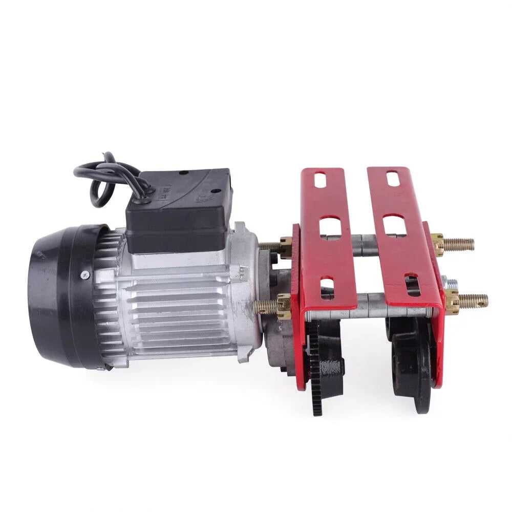 Mkyiongou Electric Hoist Trolley Winch Overhead Crane Lift 1100LBS w/I-Beam Links 110V