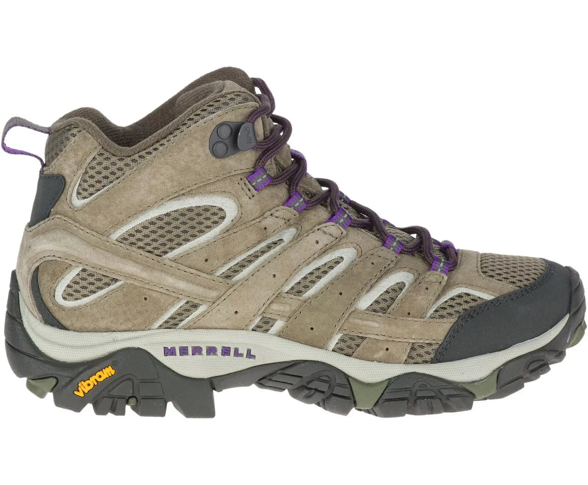 Merrell Women's Moab 2 Ventilator Mid Hiking Shoes, Olive, Size 8.5 Wide