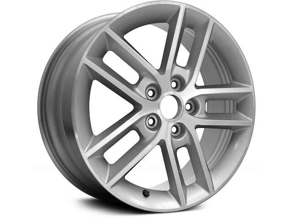 Aluminum Wheel - 18 x 7 Inch - Machined and Silver - Fitting with 2008 - 2013 Chevy Impala 2009 2010 2011 2012