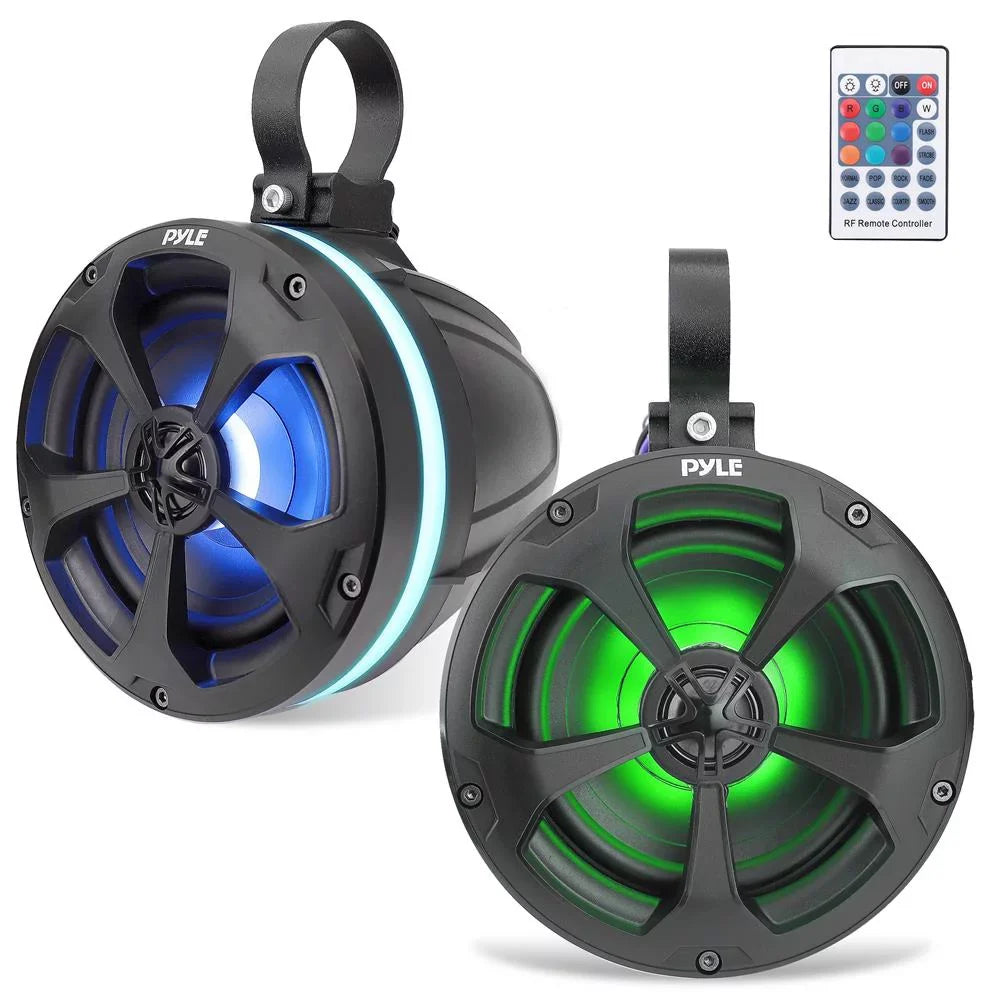 Pyle 5.25 In 1,000 Watt 2 Channel Waterproof Off Road Watercraft and ATV Speakers