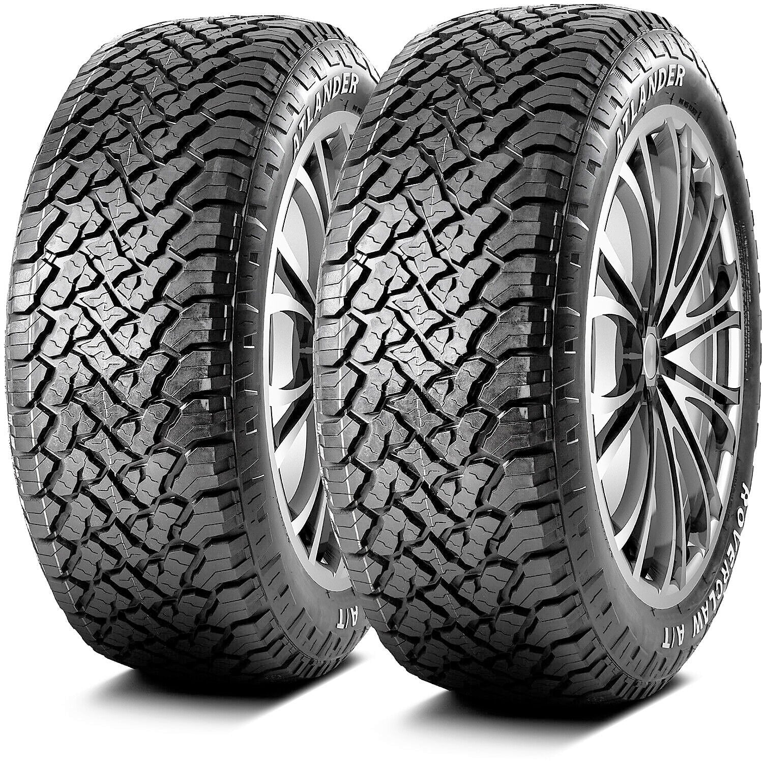 Atlander Roverclaw A/T LT 245/75R16 Load E 10 Ply AT All Terrain Tire Fits: 2015 Toyota Tacoma TRD Pro, 1995-2002 Chevrolet Tahoe LT