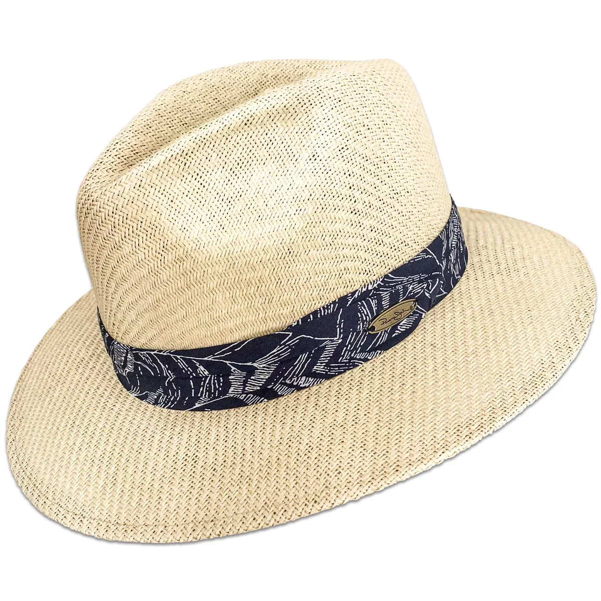 Men's Hat Black Matte Toyo Straw Safari Sun XL
