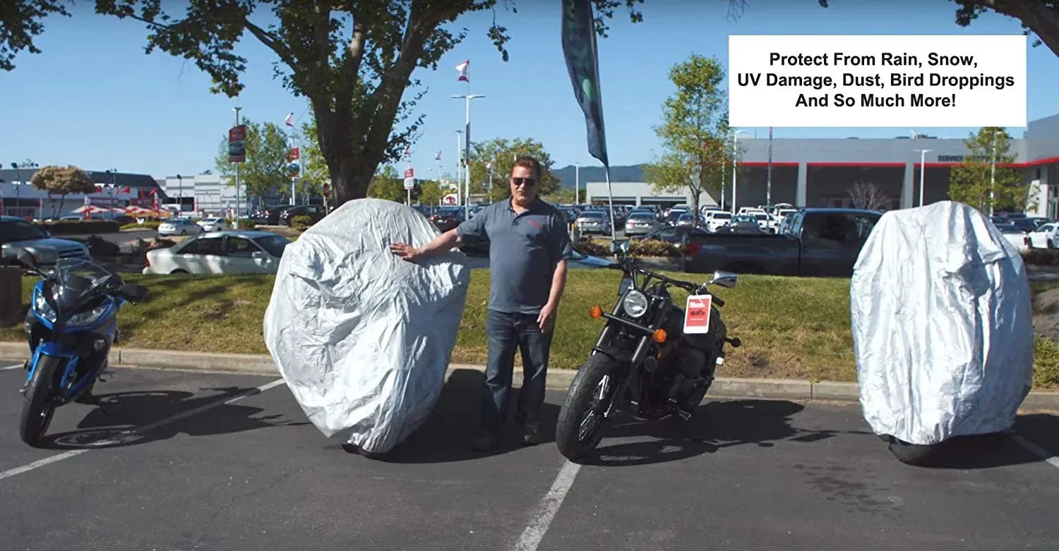 Climate Motorcycle Coating Fitting With 2016 Beta Evo 200 - Outdoor & Indoor - Protect From Rain Water, Snow, Sun - Built In Reinforced Securing Straps - Resilient Material - Free Storage Bag