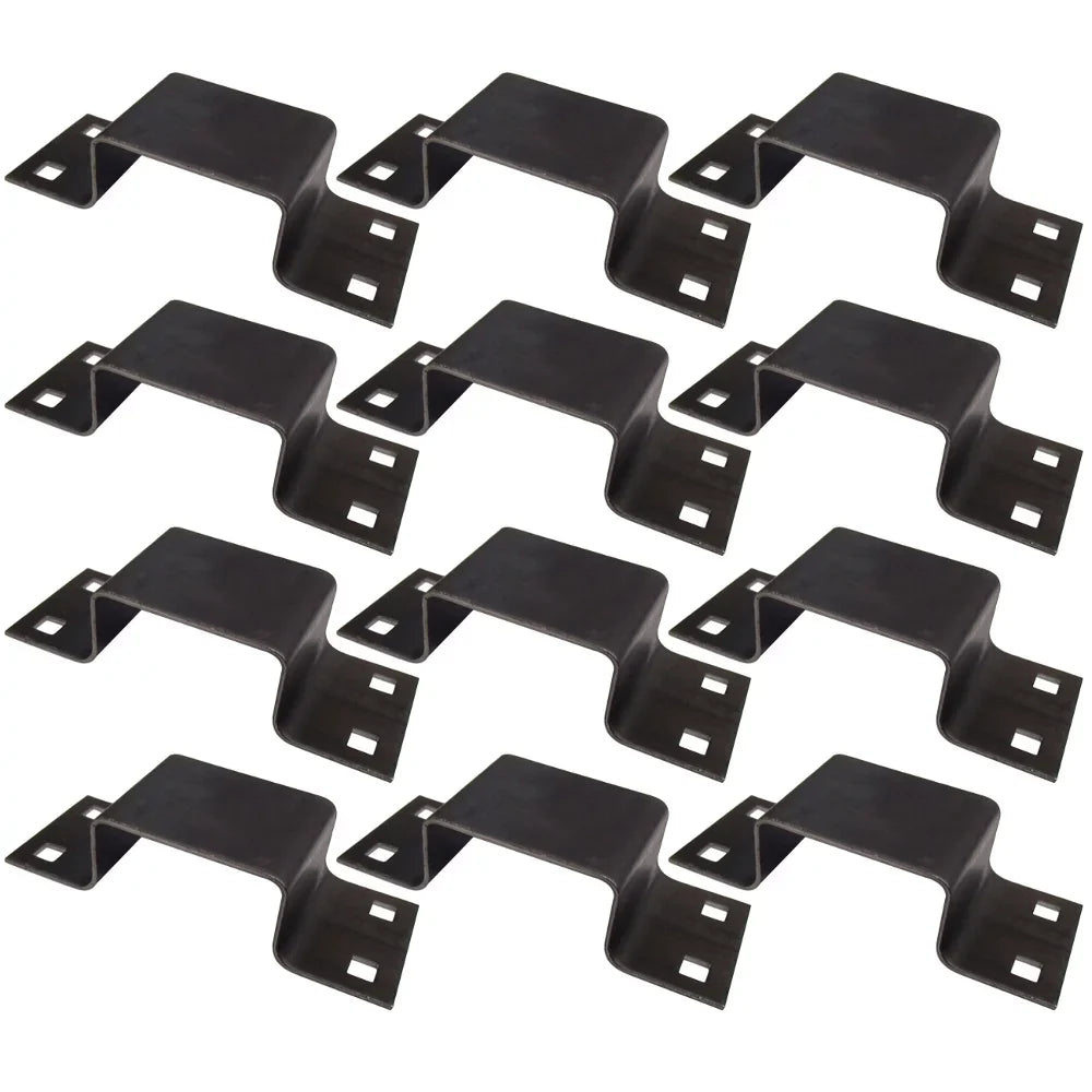 (12) Bolt-On Pocket Brackets for Utility Trailer Stake Body 12 Gauge Steel