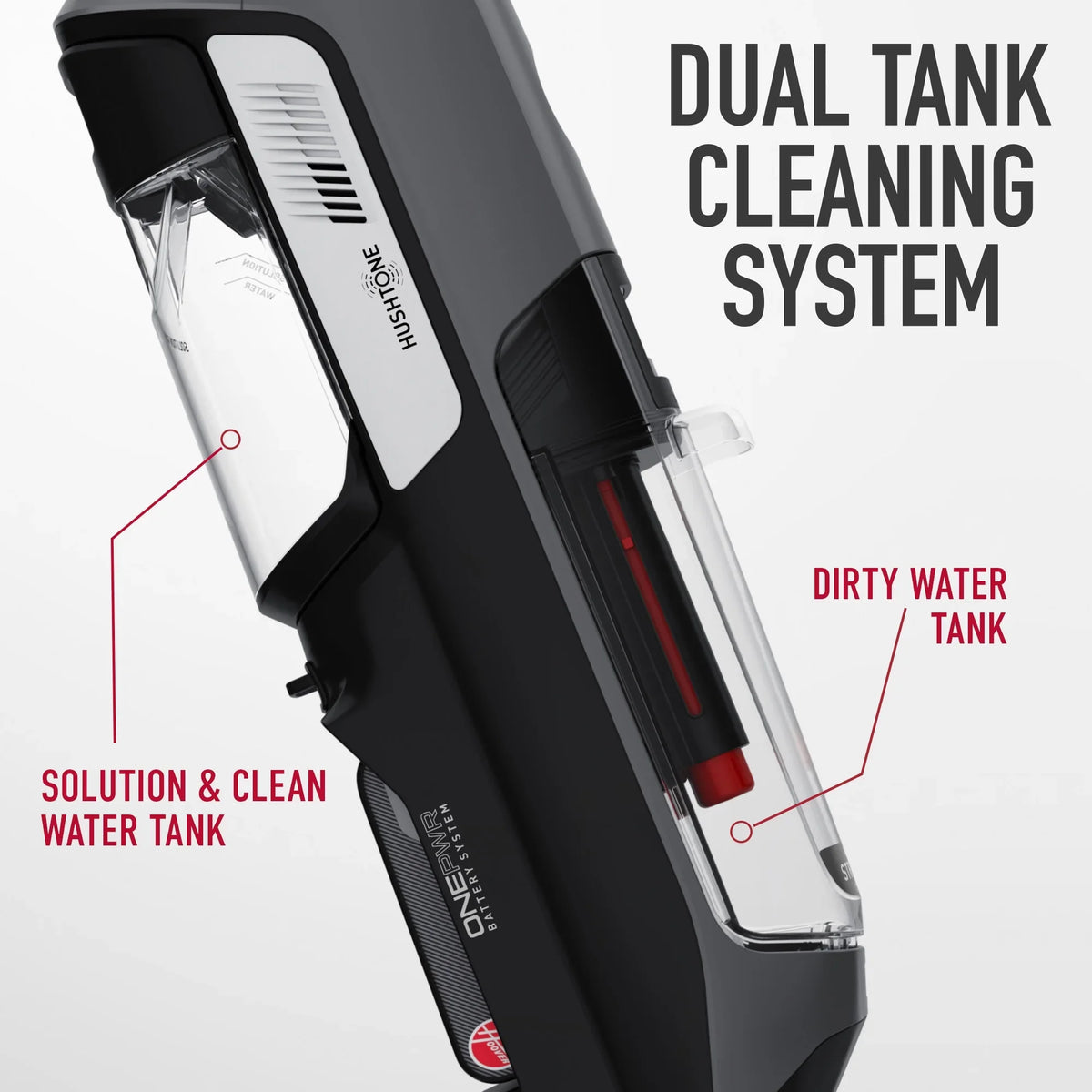Hoover ONEPWR Streamline Cordless Hard Floor Wet Dry Vacuum with Boost Mode, BH55400V, New