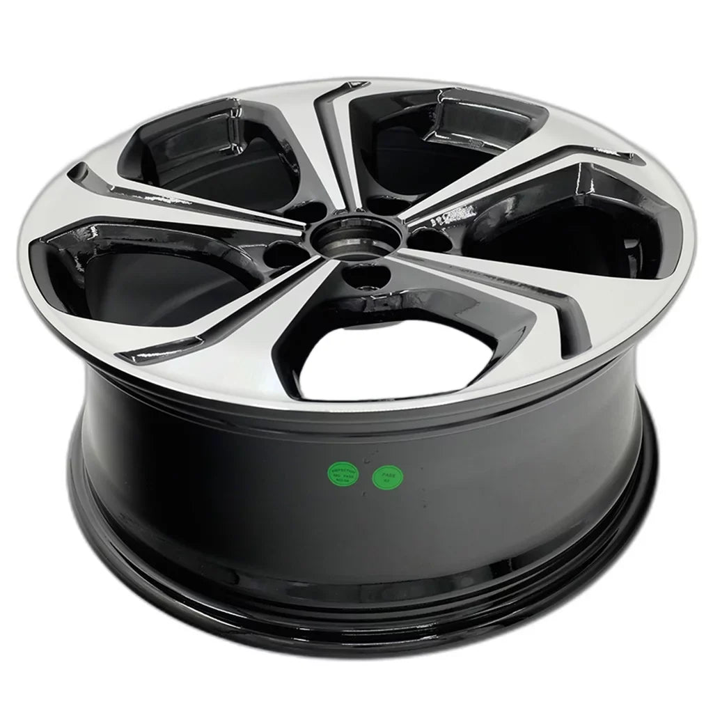 18" SET OF 4 18X7.5 Machined BLACK Wheels For 2014 2015 Honda Civic OEM Caliber Replacement Rim